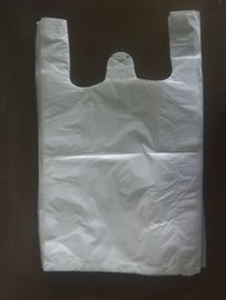 300 + 160 * 525 मिमी 15mic व्हाइट अनप्रिंटेड प्लास्टिक टी शर्ट बैग - 1000 / केस, एचडीपीई सामग्री