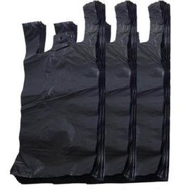 ब्लैक कलर बायोडिग्रेडेबल टी शर्ट बैग, टी शर्ट प्लास्टिक शॉपिंग बैग