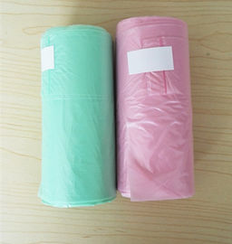 12 माइक्रोन 30 एल टी शर्ट प्लास्टिक कचरा बैग एचडीपीई सामग्री ब्लू रंग 460 * 560 मिमी