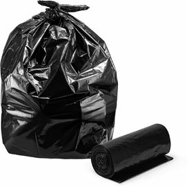 स्टार मुहरबंद भारी शुल्क अपशिष्ट बैग, अनुकूलित बड़े काले बिन बैग रोल पैक