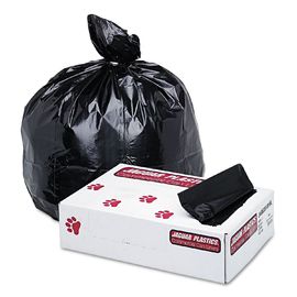 कम घनत्व 60 गैलन कचरा बैग, प्लास्टिक वाणिज्यिक कचरा बैग 1.7 मिलीलीटर