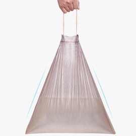 ड्रॉस्ट्रिंग 13 गैलन कचरा बैग, बायोडिग्रेडेबल ट्रैश बैग एचडीपीई सामग्री