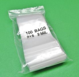 प्लास्टिक सामग्री भारी शुल्क ज़िप ताला बैग, कपड़े पैकेजिंग साफ़ ज़िप सील बैग