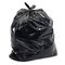 एचडीपीई सामग्री फ्लैट रीसाइक्टेबल कचरा बैग उभरा सतह काले रंग