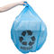पुनर्नवीनीकरण ब्लू प्लास्टिक कचरा बैग 1.2 मिल 40 - 45 गैलन पर्यावरण अनुकूल