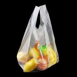 वेस्ट शॉपिंग डिग्रेडेबल प्लास्टिक बैग, सफेद रंग, एचडीपीई सामग्री