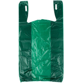 ग्रीन कलर किराने शॉपिंग बैग, प्लास्टिक टी शर्ट बैग पर्यावरण अनुकूल