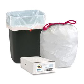 रंगीन बायोडिग्रेडेबल कचरा बैग, कस्टम मुद्रित ड्रॉस्ट्रिंग कचरा बैग