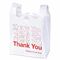 रोल, सफेद रंग, एचडीपीई सामग्री पर पैकेजिंग के लिए टी शर्ट प्लास्टिक शॉपिंग बैग