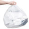 सफेद रंग प्लास्टिक कचरा बैग पुनर्नवीनीकरण स्टार मुहरबंद नीचे गुरुत्वाकर्षण मुद्रण