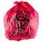 45 एल अलगाव संक्रामक पुनर्नवीनीकरण कचरा बैग लाल रंग 24 &amp;quot;एक्स 24&amp;quot; उच्च घनत्व