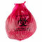 बायोहाज़र्ड रीसाइक्टेबल कचरा बैग उच्च घनत्व 135 एल 33 &amp;quot;एक्स 40&amp;quot; लाल रंग